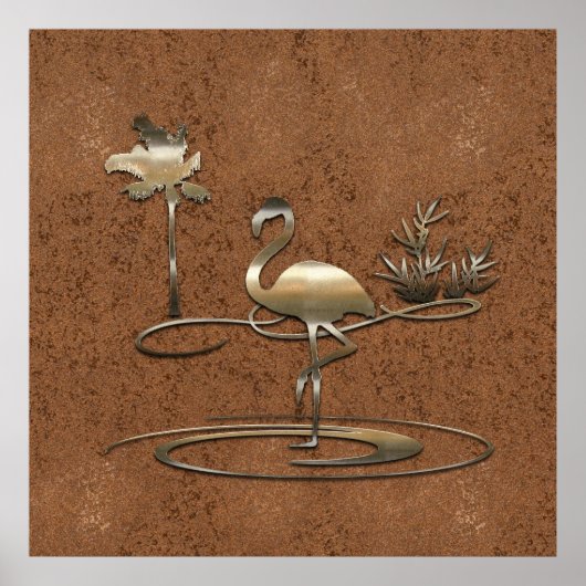 Poster Vibe de vacances Gold Retro (Devant)