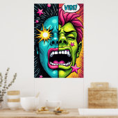 Poster VIBE! Pop Art Criant (Cuisine)