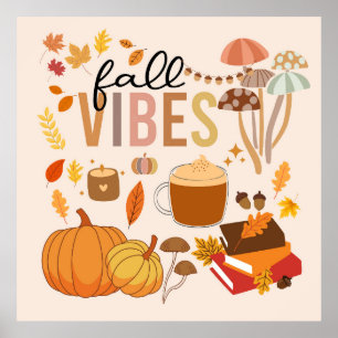 Poster Vibes d'automne