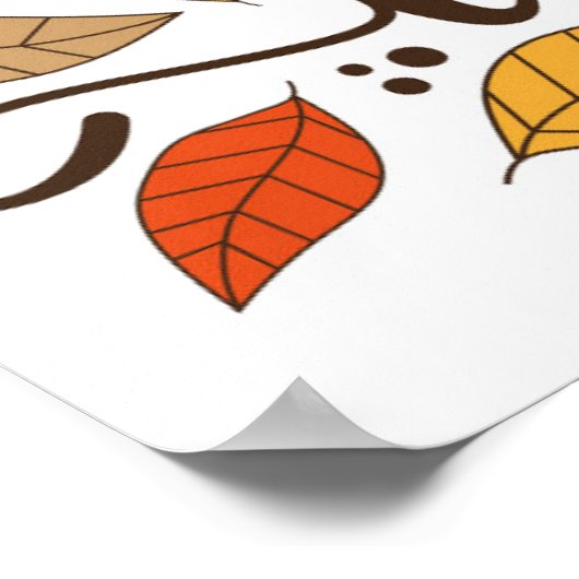 Poster Vibes d'automne (Coin)