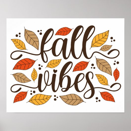 Poster Vibes d'automne (Devant)