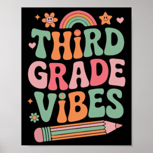 Poster Vibes de 3e année Ck Look de rentrée pour enfant e