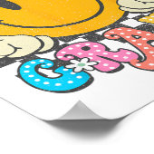Poster Vibes de 3e année Retro Smile Visage Enseignants E (Coin)