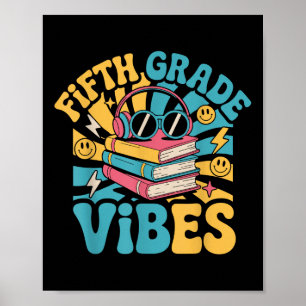 Poster Vibes De Cinquième Année Retour À L'École Enseigna