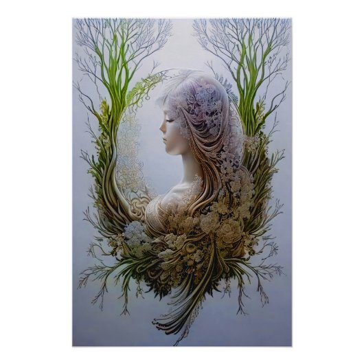 Poster Vibes de fées forestières (Devant)