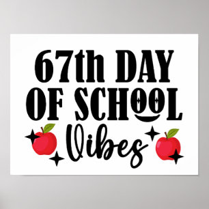 Poster Vibes de la 67e journée d'école Drôle 6 7 Six Sept
