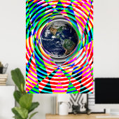 Poster Vibes de la Terre par Kenneth Yoncich (Bureau à domicile)