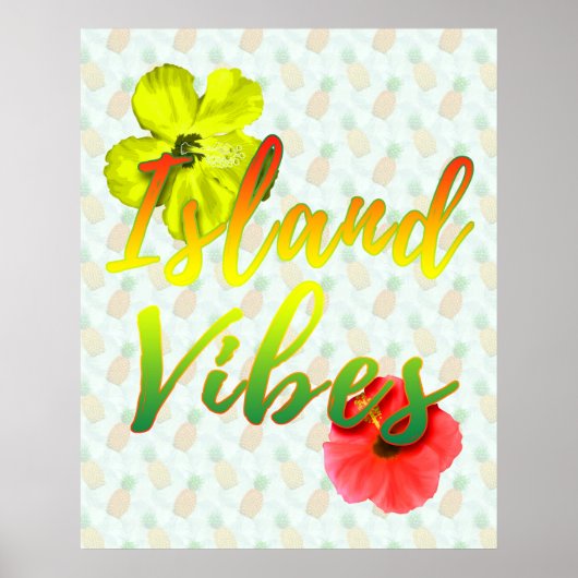 Poster Vibes de l'île jamaïcaine (Devant)