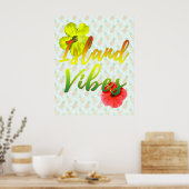 Poster Vibes de l'île jamaïcaine (Cuisine)