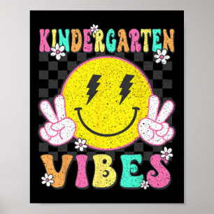Poster Vibes de maternelle visage souriant enseignement r