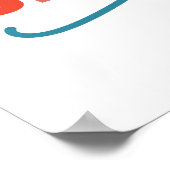 Poster Vibes de Noël - Colorful Holiday Trees Design (Coin)