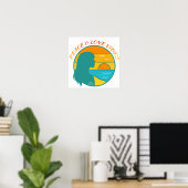 Poster Vibes de Paix & d'Amour (Bureau à domicile)
