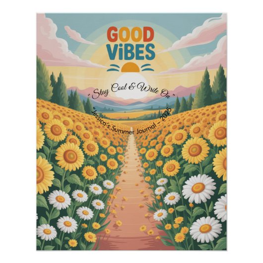 Poster Vibes d'été Carnet tropical (Devant)
