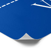 Poster Vibes d'été de Bunting coloré (Coin)