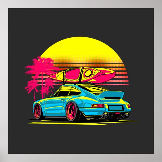 POSTER VIBES D'ÉTÉ DE MIAMI GT (Devant)