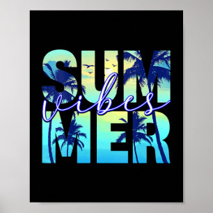 Poster Vibes d'été Famille Vacances FillesTrip Correspond