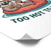 Poster Vibes d'été Sloth Funny Lazy Float (Coin)