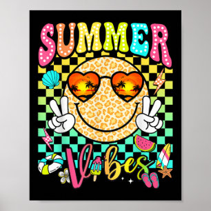 Poster Vibes d'été super Femmes Filles Enfants Plage d'ét
