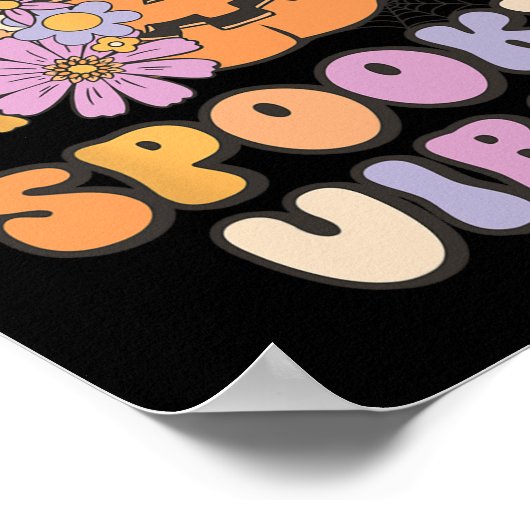 Poster Vibes éffrayantes Costume Citrouille Halloween Ret (Coin)