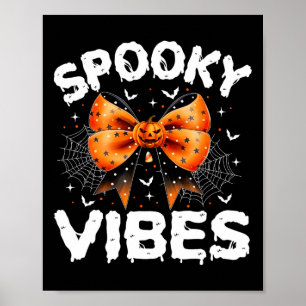Poster Vibes éffrayantes Femmes Filles Enfants Cute Hallo