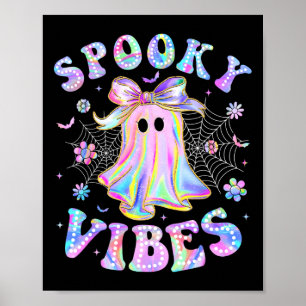 Poster Vibes éffrayantes Ghost Retro Halloween Boo Boo Cr