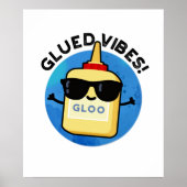 Poster Vibes Gluées Funny Glue Pun (Devant)