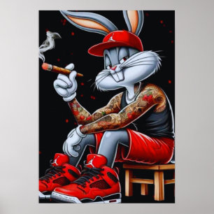 Poster Vibes lapins Cool