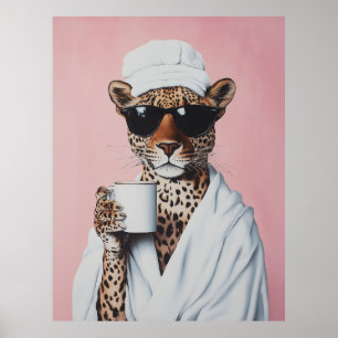 Poster Vibes Leopard détendues