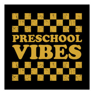 Poster Vibes maternelles Premier jour de l'école