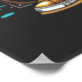 Poster Vibes musicales Funky Panda (Coin)