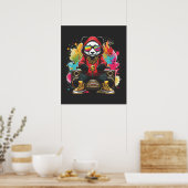 Poster Vibes musicales Funky Panda (Cuisine)
