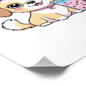 Poster Vibes Paw-Stive Seulement Chien mignon Avec Bubble (Coin)