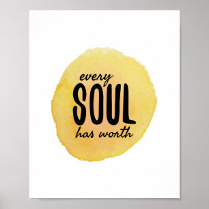 Poster vibes positives affirmations pour autosoins