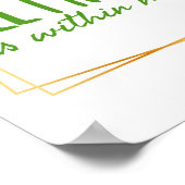 Poster vibes positives dire pour la motivation (Coin)