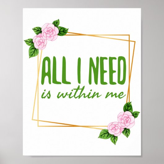 Poster vibes positives dire pour la motivation (Devant)