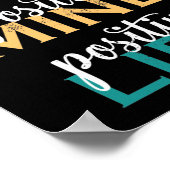 Poster Vibes positives Esprit positif Vie positive (Coin)