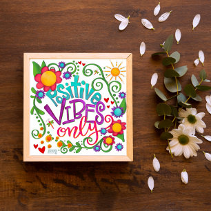 Poster Vibes positives mignonnes Whimsical uniquement Ins