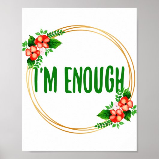 Poster vibes positives pour l'acceptation de la vie et l' (Devant)