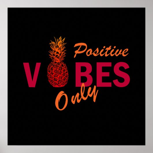 Poster Vibes positives vacances d'été (Devant)