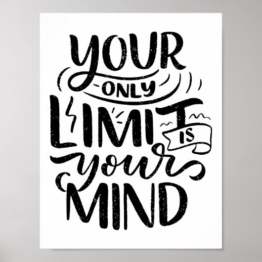 Poster Vibes positives - Votre seule limite est votre esp (Devant)