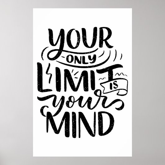 Poster Vibes positives - Votre seule limite est votre esp (Devant)