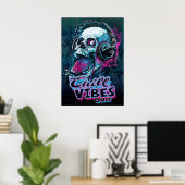 Poster Vibes réfrigérées uniquement Casques crâniens fram (Bureau à domicile)