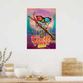 Poster Vibes réfrigérées uniquement Grenouille 3D arbre (Cuisine)
