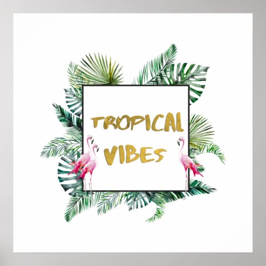 Poster Vibes tropicales (Devant)