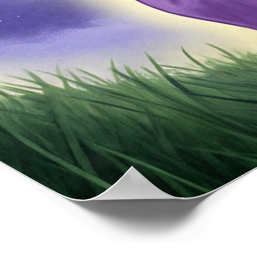 Poster Vibes violettes (Coin)