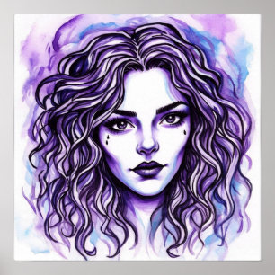 Poster Vibes violettes