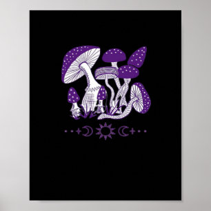 Poster Vibes Whimsigoth de champignons