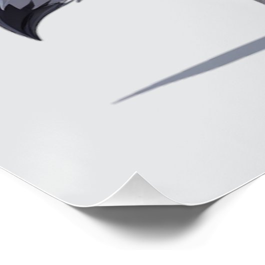 Poster Vibes Wolf Urbain - Design Futuriste (Coin)