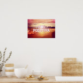 Poster Vibra Positiva - message positif en espagnol (Cuisine)