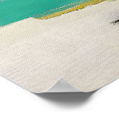 Poster Vibrance de midi – Figures abstraites (Coin)